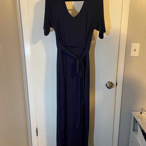 Latched Mama Starlet Maxi Dress/Navy/L - Picture 4 of 5